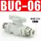 ốc vít rút Van khí nén BUC-6-10 van tay 8mm van khí quản chuyển đổi van 12mm bằng tay thẳng-thông qua van đầu cắm nhanh đinh tán nhôm đặc