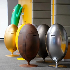 Мусорное ведро soldi design创意落地恐龙蛋设计感垃圾桶摆件脏衣篮储物筐脏衣篓