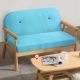 Ghế sofa đơn Bắc Âu ban công phòng khách cửa hàng ghế đàm phán đơn giản hiện đại ánh sáng sang trọng rắn gỗ vải giải trí ghế - Ghế sô pha