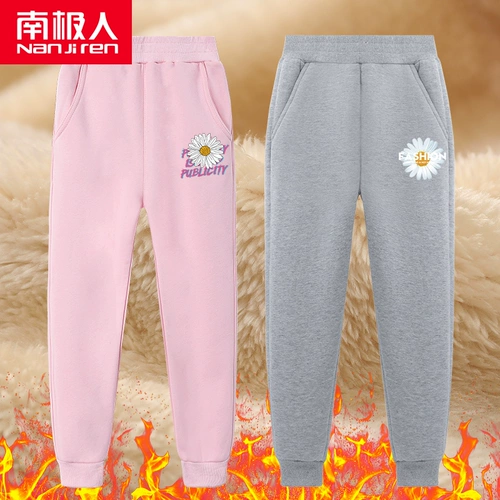 Демисезонные штаны, удерживающие тепло детские зимние повседневные брюки, увеличенная толщина, в западном стиле