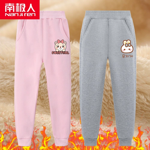 Демисезонные штаны, удерживающие тепло детские зимние повседневные брюки, увеличенная толщина, в западном стиле