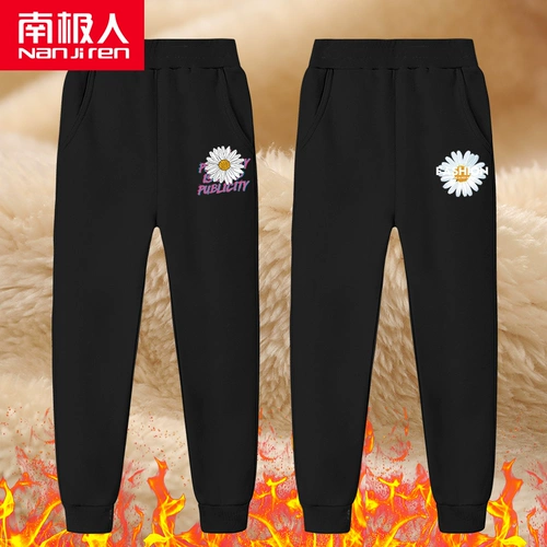 Демисезонные штаны, удерживающие тепло детские зимние повседневные брюки, увеличенная толщина, в западном стиле