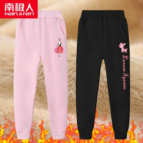 Демисезонные штаны, удерживающие тепло детские зимние повседневные брюки, увеличенная толщина, в западном стиле