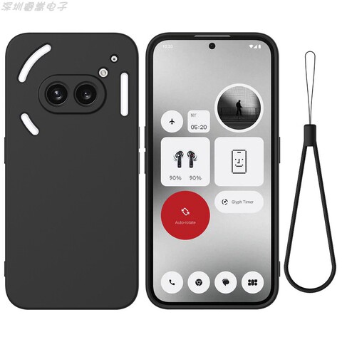Red Silicone with White Accents & Wrist Strap iPhone Case