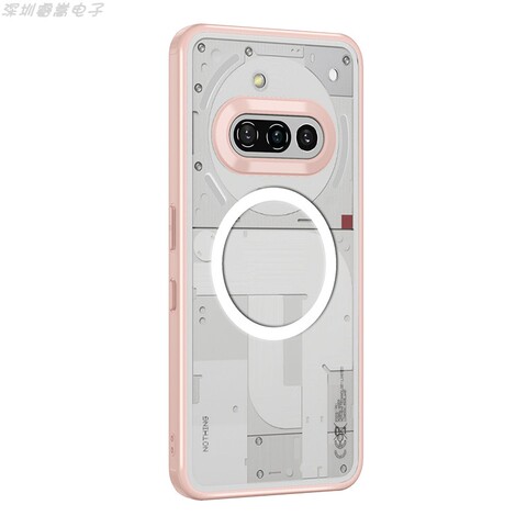 Transparent Pink Internal Component Graphics Rose Gold Bumper iPhone Case