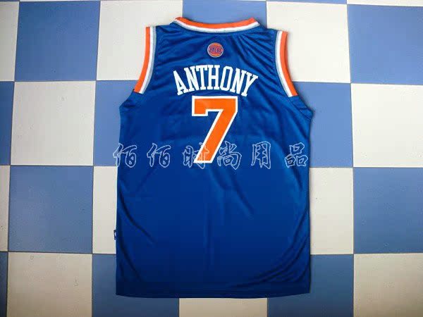 

одежда для занятий баскетболом Basketball clothes NBA Rev30 New York Knicks #7 Anthony Blue Swingman Jersey