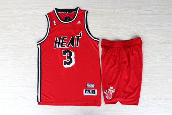 

одежда для занятий баскетболом Basketball clothes NBA Kit R30 Miami Heat James Bosh Red Classic Jersey+shorts