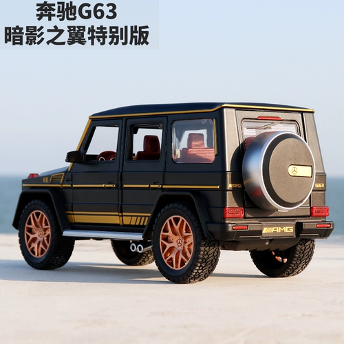 Mercedes Benz, warrior, металлический реалистичный внедорожник, игрушечная машина, металлическая модель автомобиля со светомузыкой, масштаб 1:24