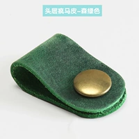 Зеленый, кожаный, воловья кожа