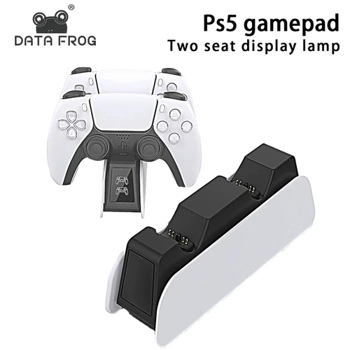Применимо к беспроводной ручке PS5 двойное сиденье быстрого зарядного зарядного сиденья с помощью светодиодного светового дисплея PS5