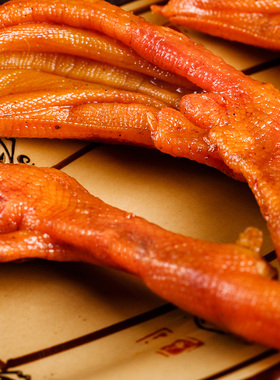 【煌上煌锁鲜装】香辣鸭掌150g 卤味鸭爪子小吃 零食特产肉类熟食