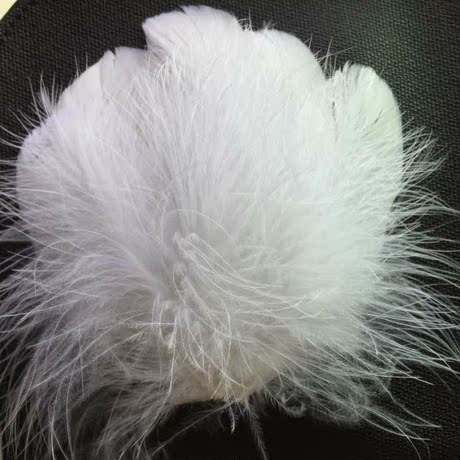1件包邮仙女白色大飘绒毛羽毛发饰发夹新娘发饰舞台演出拍照头