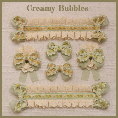 taobao agent Creamy Bubbles Original Lolita Little Flower Garden Wind Cotton Given Color Color Handband Bandbus