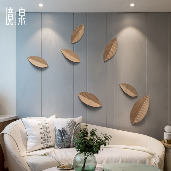Творческий резьба по дереву дерево лист Украшение стены гостиная вход метоп декоративный кулон модель Домашняя стена верхушки аксессуары Декоративный настенный
