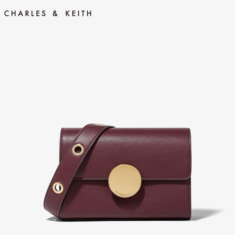 [USD 142.12] Charles & Keith shoulder bag CK280680466 small square metal buckle crossbody bag