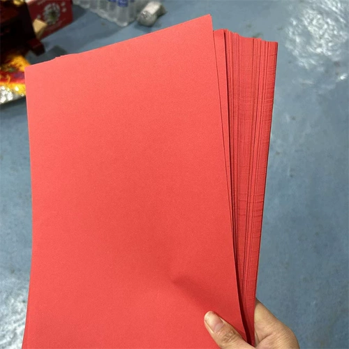 Красная бумага A3 A4 Красная белая бумага Высококачественная толстая книга Культурный метод бумага Красная бумага Красная бумага