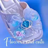 Blue-Esha Shell-Slippers