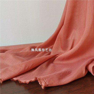 taobao agent Pork red silk cotton cloth, soft skin, delicate skin, delicate luster lining in the spring and summer lining skirt Hanfu fabric