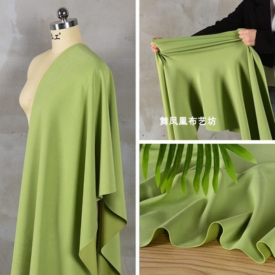 taobao agent Light fruit green sand wash matte air layer modal fabric smooth silky elastic pants sweater soft fabric