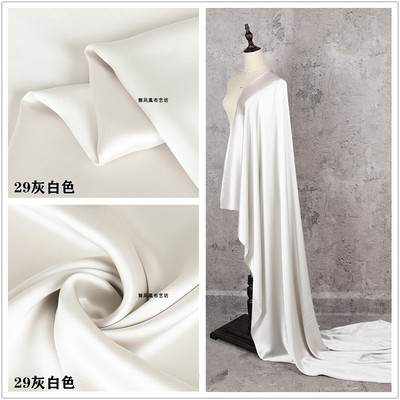 taobao agent White import silky slip dress