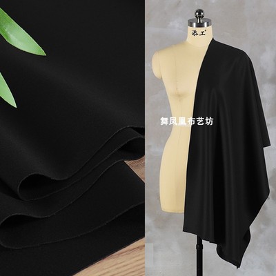 taobao agent Pure black encryption plus smooth air layer material smooth exit space cotton jacket dress designer cloth material