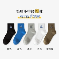 Черный+синий+светло -серый+белый+оливковый зеленый (5 пары)