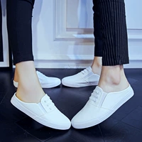Дышащие белые тапочки для влюбленных для отдыха, тканевая обувь подходит для мужчин и женщин, в корейском стиле