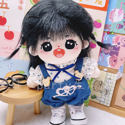 taobao agent Spot 20cm baby clothes white angel strap pants baby with wings cotton doll without attribute fat body baby jacket