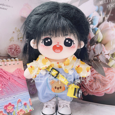 taobao agent Spot 20cm doll -rayon bear -back pants duck shirt cotton doll pants, fat body baby jacket without attributes