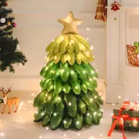 Зеленый матовый шар рождественской елки + огни [отправить насос]