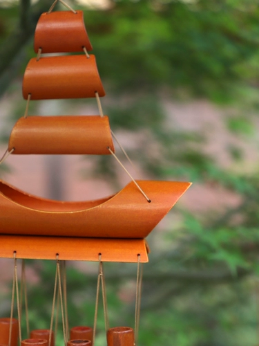 Бамбуковый ветровый колонок подвесной балкон подвесной кулон творческий украшение дверей украшение на дому ретро ностальгические аксессуары древнего стиля подвеска подвеска