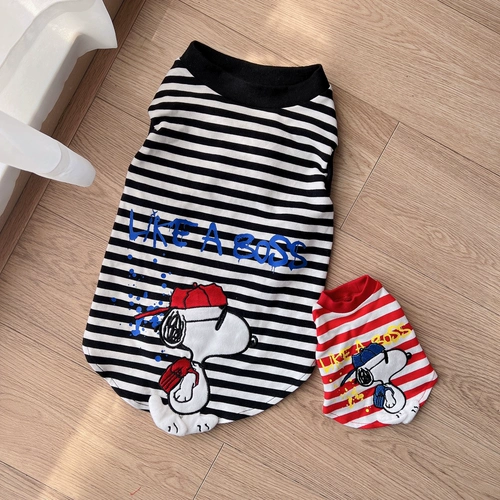 Экспорт Snoopy Co -Brice Pet Dog Spring и летний жилет для одежды, отпустите Мао Тедди Золотого ретривера Большой собачья кошка