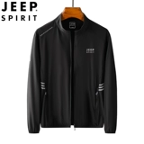 JEEP/吉普 Мужская летняя дорожная одежда для защиты от солнца для отдыха, дышащий легкий и тонкий лонгслив, куртка, оверсайз