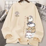 Хлопковый осенний лонгслив, осеннее базовое приятное телу термобелье, городской стиль, свободный крой