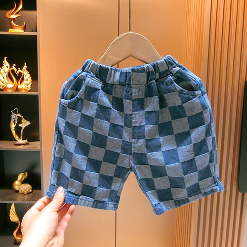 Детская джинсовая юбка, шорты, штаны, летняя тонкая летняя одежда для мальчиков для раннего возраста для отдыха