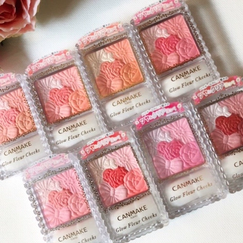 Spot Cangka Japan inita/Canmake Four Color Might Ducky Pearl Make Petocal Blush