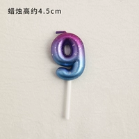 Galaxy Galaxy Blue Purple Candle/номер 9 [обновление не бросит краску]