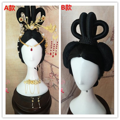 taobao agent Gu Fengxuan Xiaosa Pseudo Wig Wang Xifeng wig headwear Hoscope Hand Huangmei Opera Children Adults