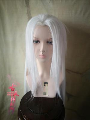 taobao agent Gufeng Xuan's ancient dressing fake hair handmade dream room silver cosplay cosplay hairstyle with Chinese clothing anime white