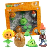 DJI, оригинальные растения против зомби, игрушка, комплект для мальчиков, кукла, полный комплект