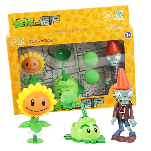 DJI, оригинальные растения против зомби, игрушка, комплект для мальчиков, кукла, полный комплект