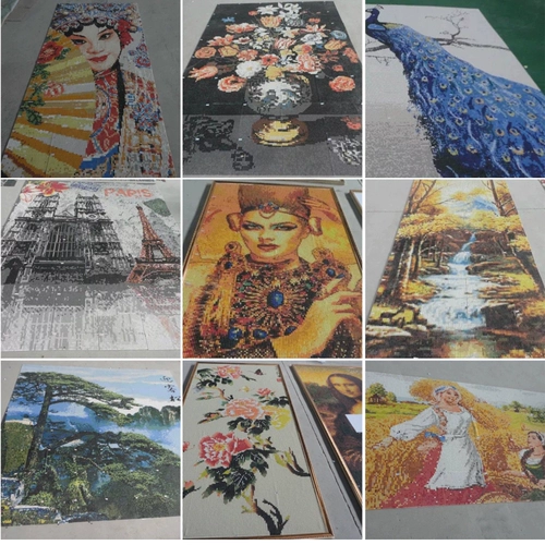 Маленькая частица 8 мм парированная керамическая головоломка наклейка на стенах xuangan