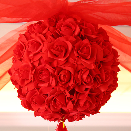 60      婚房布置 结婚用品 创意套餐婚礼花球纱幔装饰婚庆新房拉花