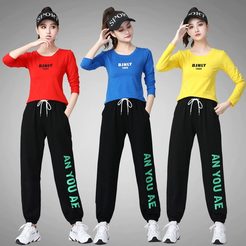 Хлопковый комплект, летний спортивный костюм для спортзала