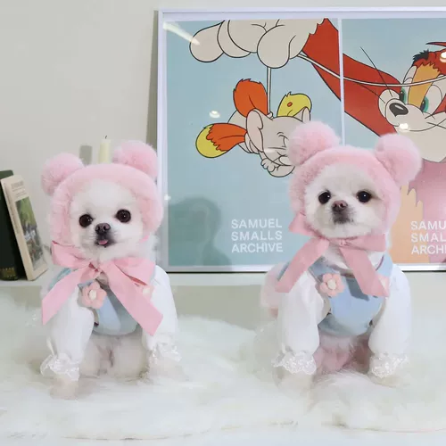 Брендовая демисезонная синяя шерстяная удерживающая тепло шапка, юбка, с медвежатами