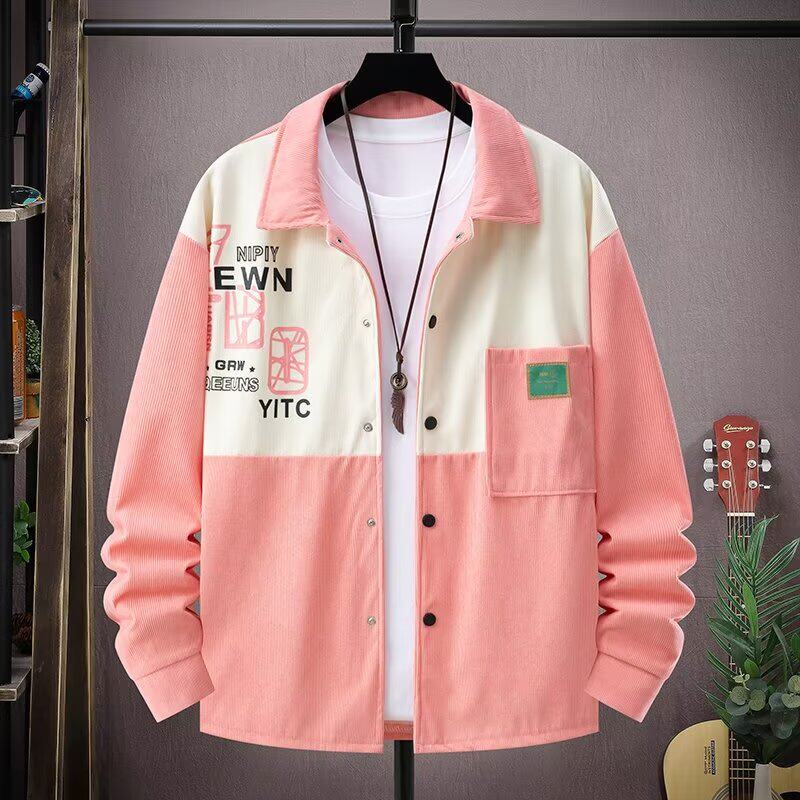 Lässige Windjacke für Herren, extragroß, dick, trendige Baseballjacke für Herren, Herbst und Winter, trendige Marke, schlicht, jugendlich, hübsch, Spleißen_voghion.com