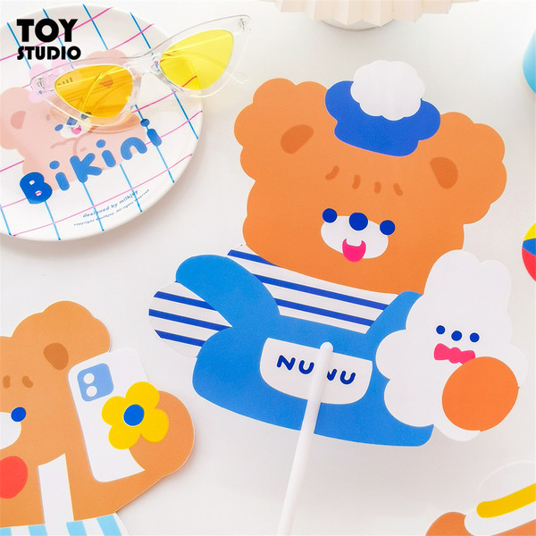 Ns винни небольшой кролик прохладно вентилятор творческий мультики II можете нравиться долго Ручка вентилятора лето рука вентилятор портативный портативный