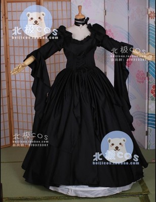 taobao agent Clothing, black dress, cosplay