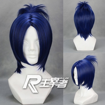 taobao agent Lord Family Teacher Liu Dao Skeleton Short Hair Edition Dark Blue COSPLAY Wiggrome Fake Wool Top Turn Top Turn