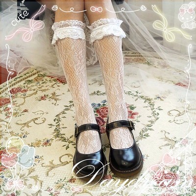 taobao agent Japanese lace socks, uniform, Lolita style, lace dress